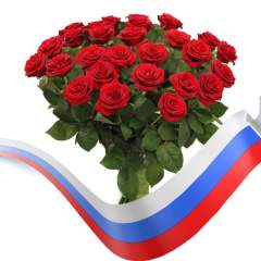 Букет цветов «День России»